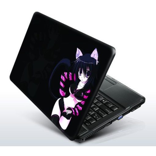 Fekete macska laptopmatrica